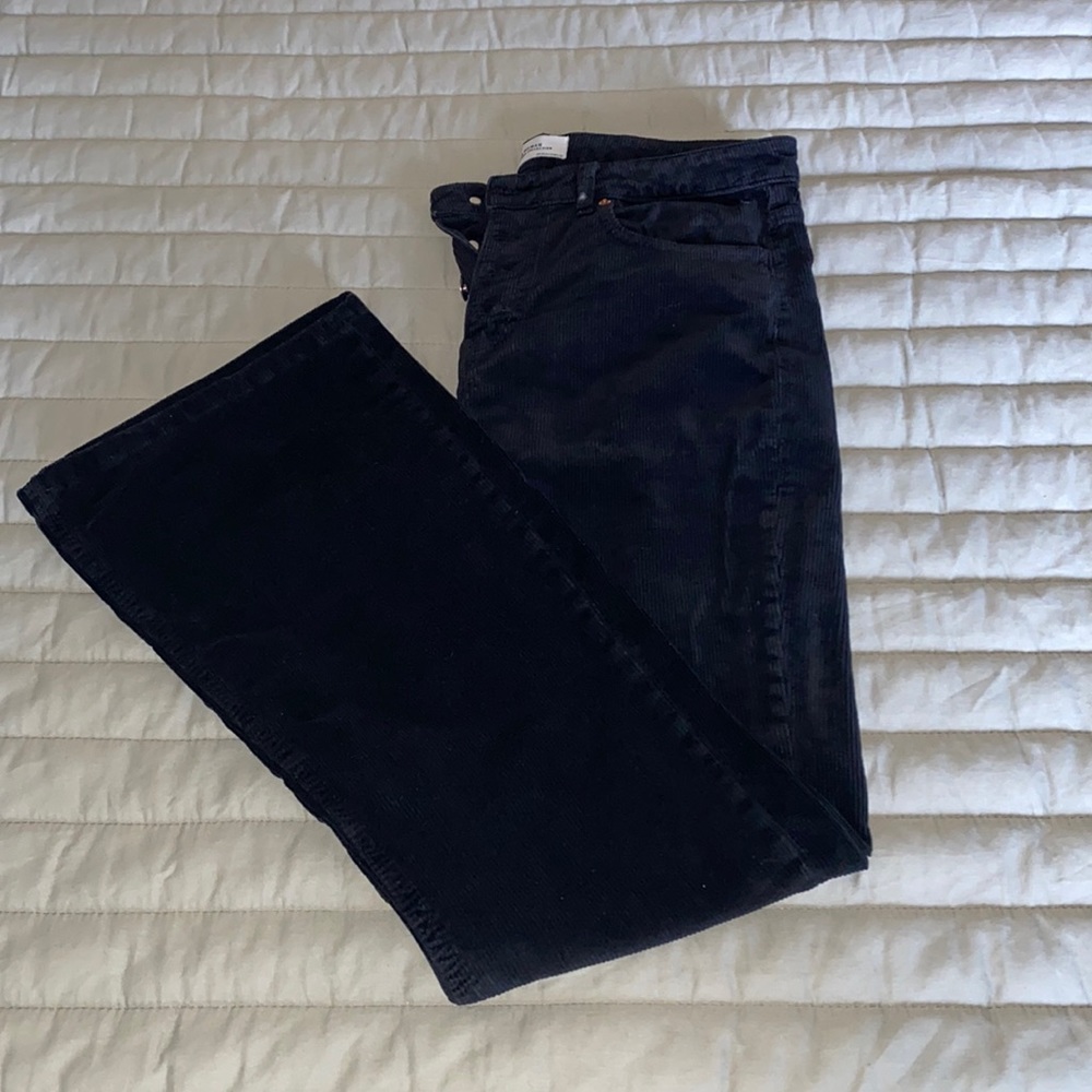 Zara Corduroy black denim